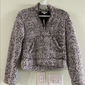 Garage Sherpa Half Zip Sweater